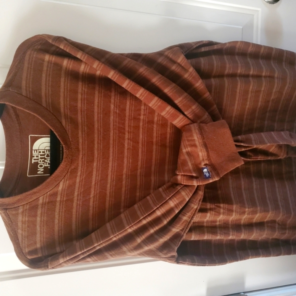 The North Face Brown Striped Top